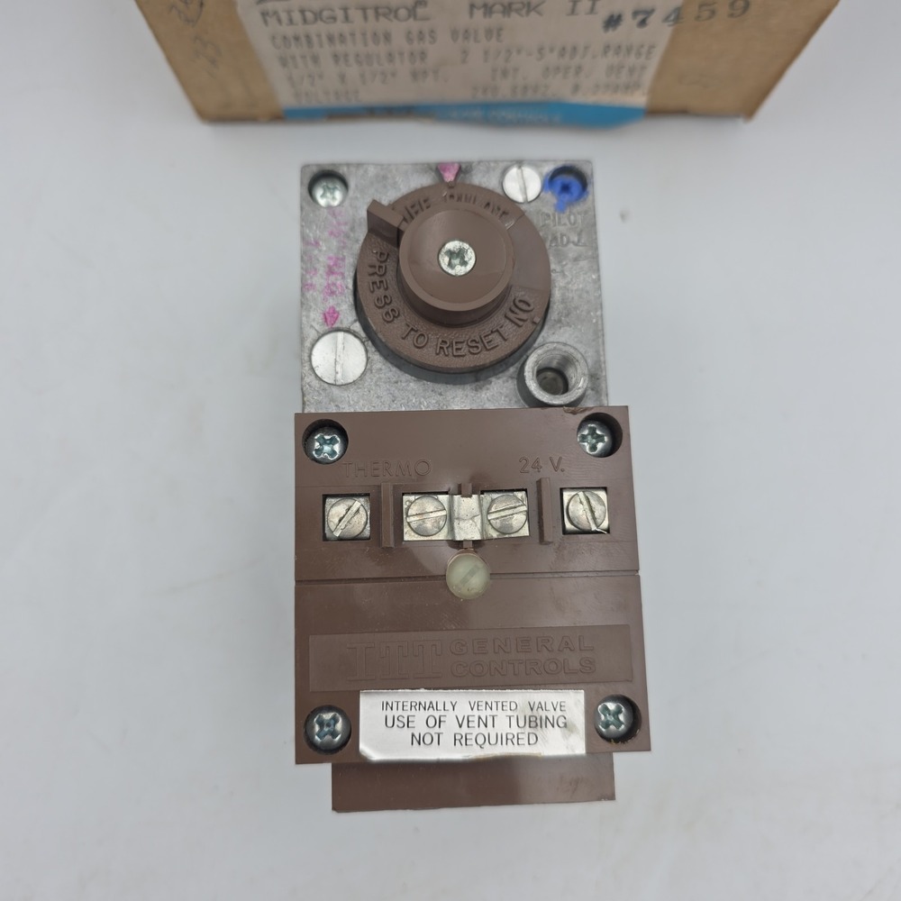 ITT General Controls B57RA68 HVAC Midgitrol Mark 2 Furnace Gas Valve NAT GAS